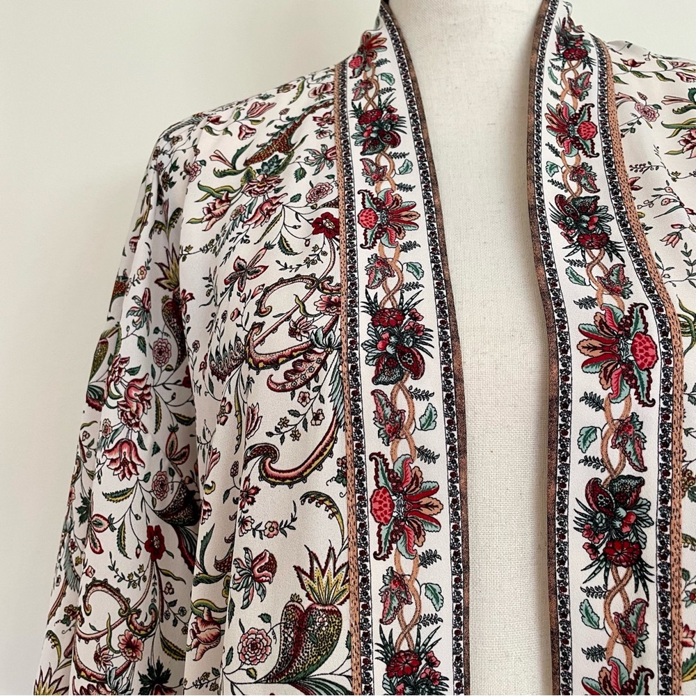 Max Studio Patterned Ruana Kimono - image 5